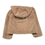 MANILA GRACE cappotto modello pelliccia tinta unita con cappuccio Marrone per Bambina MFJF24C059 MARRONE MANILA GRACE 