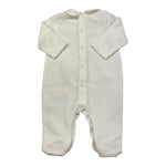 LE BEBE' tutina tinta unita con stampa Bianco per Neonata LBG5942 BIANCO LE BEBE' 