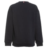 TOMMY HILFIGER felpa girocollo tinta unita con logo Blu per Bambino KB0KB09192X BLU TOMMY HILFIGER 