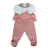 Isabel & Martinez Completo 2 Pezzi Shirt-Ghettina per Neonata IM25N430 BIANCO/ROSA ISABEL & MARTINEZ 