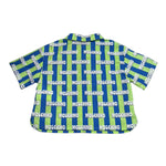 Moschino Camicia Biclore con Fantasia A Righe Mezza Manica per Neonato MUC01M VERDE MOSCHINO 