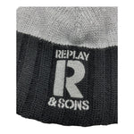 REPLAY & SONS cappelli bicolore con logo Grigio per Bambino R2141 GRIGIO REPLAY & SONS 