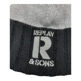 REPLAY & SONS cappelli bicolore con logo Grigio per Bambino R2141 GRIGIO REPLAY & SONS 