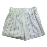 Patrizia Pepe Schlichte Shorts mit elastischer Taille und weißen Strasssteinen für Mädchen