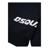 DSQUARED2 maglia tinta unita girocollo con stampa Nero per Bambino DQ2453X NERO DSQUARED2 