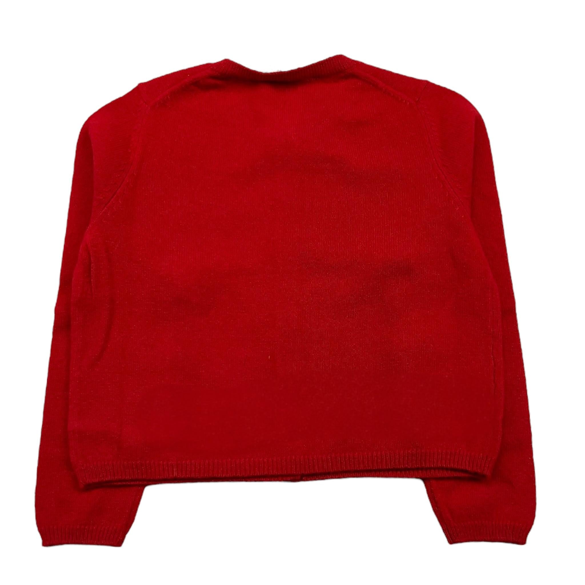 IL GUFO cardigan tinta unita con bottoni Rosso per Neonata A24GF201EM220N ROSSO IL GUFO 