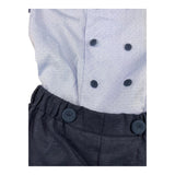 La Stupenderia 2-teiliges Set Shirt Body-Bermuda Blau für Neugeborene