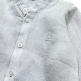 Le Bebe' Camicia Tinta Unita con Colletto Coreano per Neonato LBB5340 BIANCO LE BEBE' 