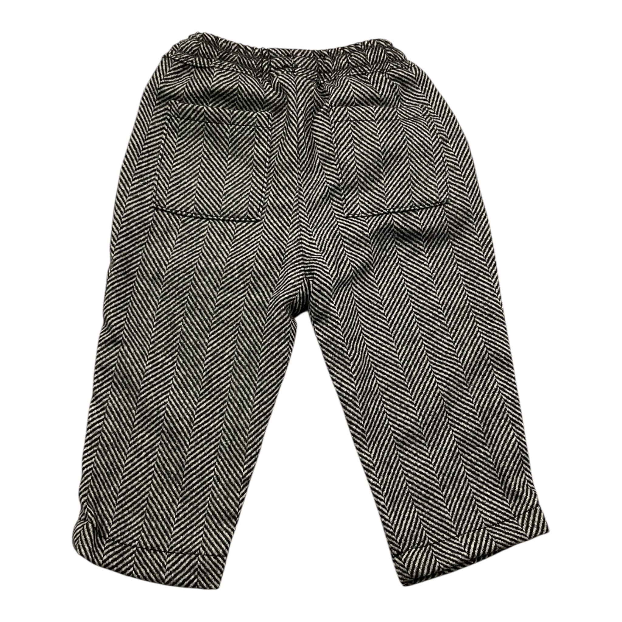 CESARE PACIOTTI pantalone tinta unita con microfantasia Nero per Neonato PTP5358BXX NERO CESARE PACIOTTI 