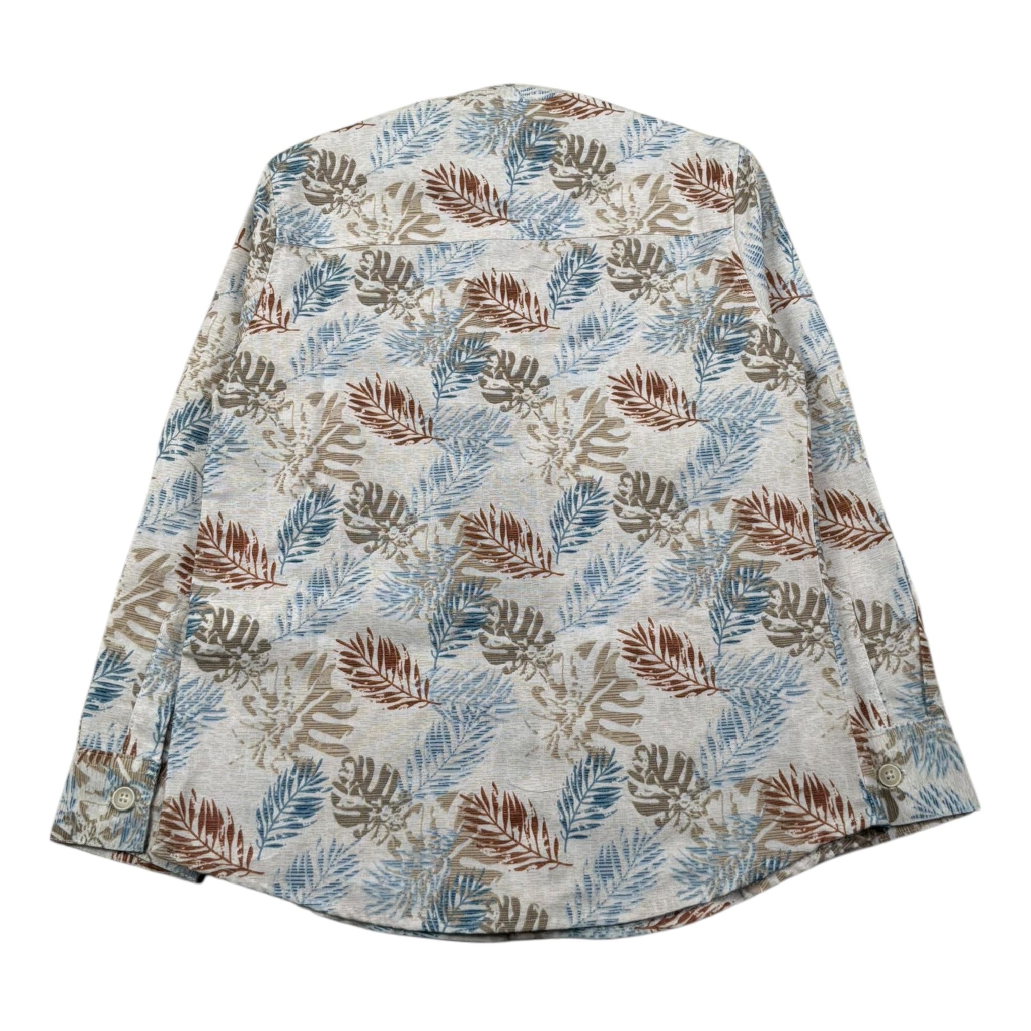 Please Camicia Manica Lunga Tinta Unita Stampa Fantasia per Bambino CL14054B73 PANNA PLEASE 