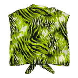 Gaelle Grünes Fantasy-Print-Halbarm-Shirt für Mädchen