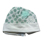 I Delfi Cappello Tinta Unita con Ricami per Neonata 25P5144 BIANCO I DELFI 