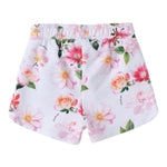 Sarabanda Short Tinta Unita con Fantasia Fiori per Neonata 0B221N BIANCO SARABANDA 