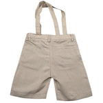 New Gereration Bermuda tinta unita con Bretelle Beige per Neonato 51393N BEIGE NEW GERERATION 