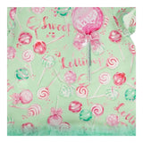 Daga Collection Abito Tinta Unita con Stampa E Tulle per Bambina M10125 VERDE DAGA COLLECTION 