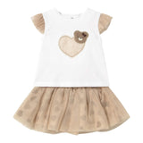 Mayoral Completo 2 Pezzi Canotte-Gonna Bianco/Beige per Neonata 1874X BIANCO/BEIGE MAYORAL 