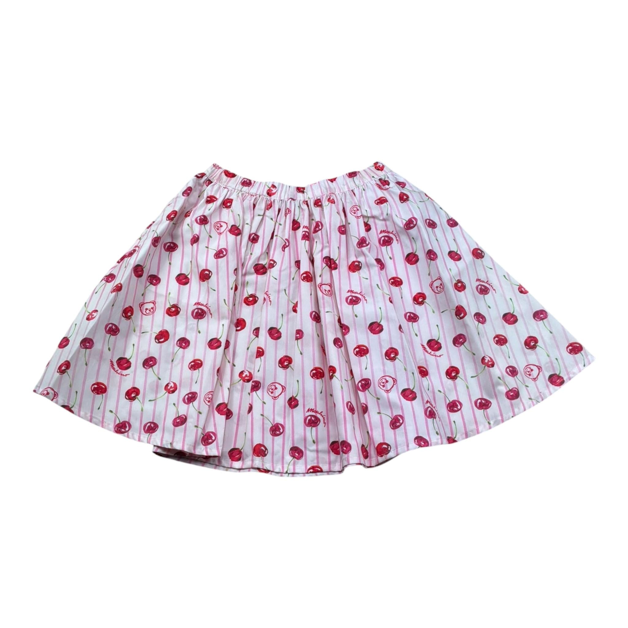 Moschino Gonna Tinta Unita con Stampa per Bambina HDJ045 ROSA MOSCHINO 