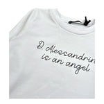 Daniele Alessandrini Shirt Girocollo Tinta Unita con Logo per Neonato 1291M00072N BIANCO DANIELE ALESSANDRINI 