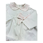 Le Bebe Completo 2 Pezzi Shirt-Ghettina Tinta Unita per Neonata LBG6287 BIANCO LE BEBE 