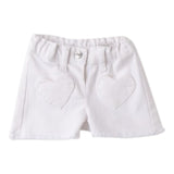 Mini Banda Short tinta unita con Girovita Regolabile Bianco per Neonata 3B736X BIANCO MINI BANDA 