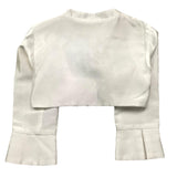 Mini Banda Einfarbiger weißer Bolero für Baby Mädchen