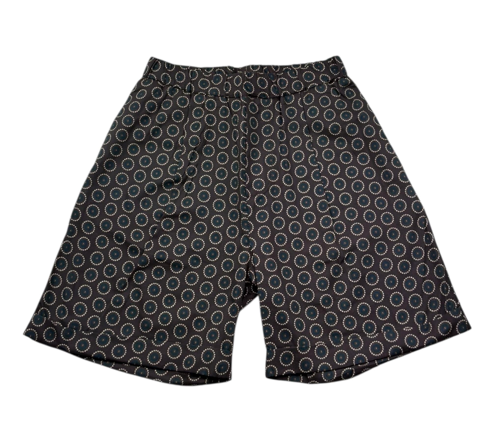 Paolo Pecora Bermuda Tinta Uita con Stampa Fantasia per Bambino PP4297 MARRONE PAOLO PECORA 