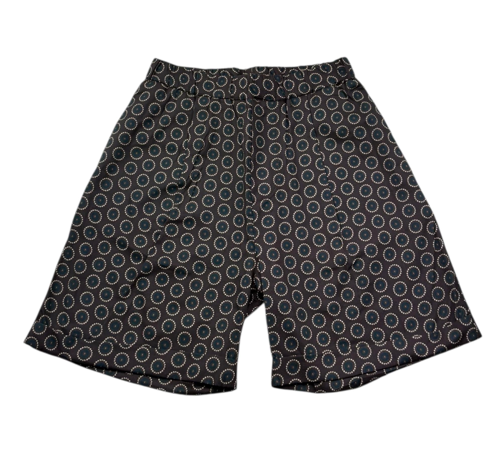 Paolo Pecora Bermuda Tinta Uita con Stampa Fantasia per Bambino PP4297 MARRONE PAOLO PECORA 