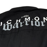John Richmond Camicia Tinta Unita Collo Coreano per Bambino RBP24108CA NERO JOHN RICHMOND 