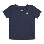 K-Way T-Shirt Girocollo Tinta Unita con Logo per Bambino K4114WWXX BLU K-WAY 