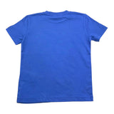 Blauer – Einfarbiges T-Shirt mit Rundhalsausschnitt und Kobaltdruck für Neugeborene