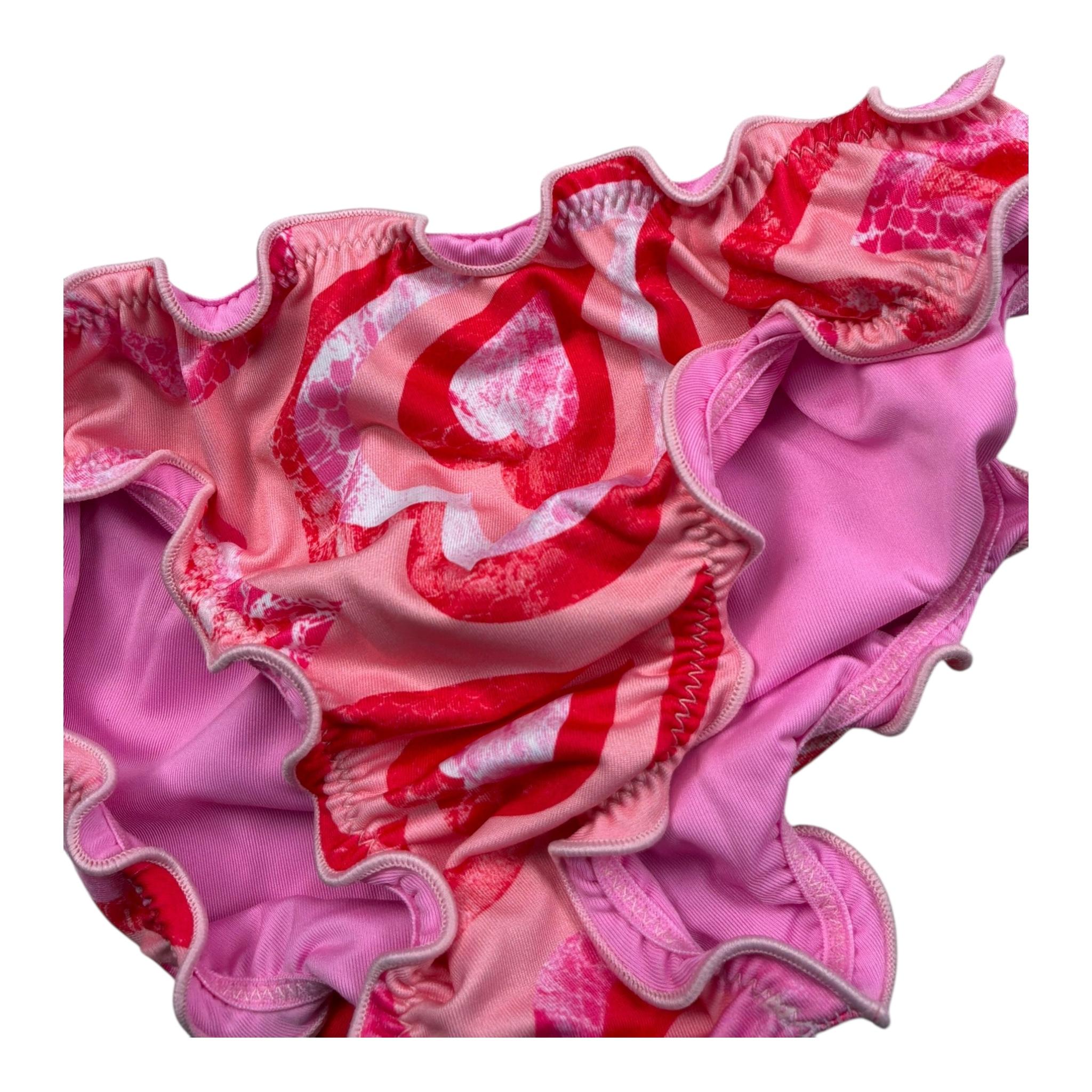 F**K Costume Modello Slip Tinta Ujnita con Fantasia  per Bambina FJ240001X14J ROSA F**K 