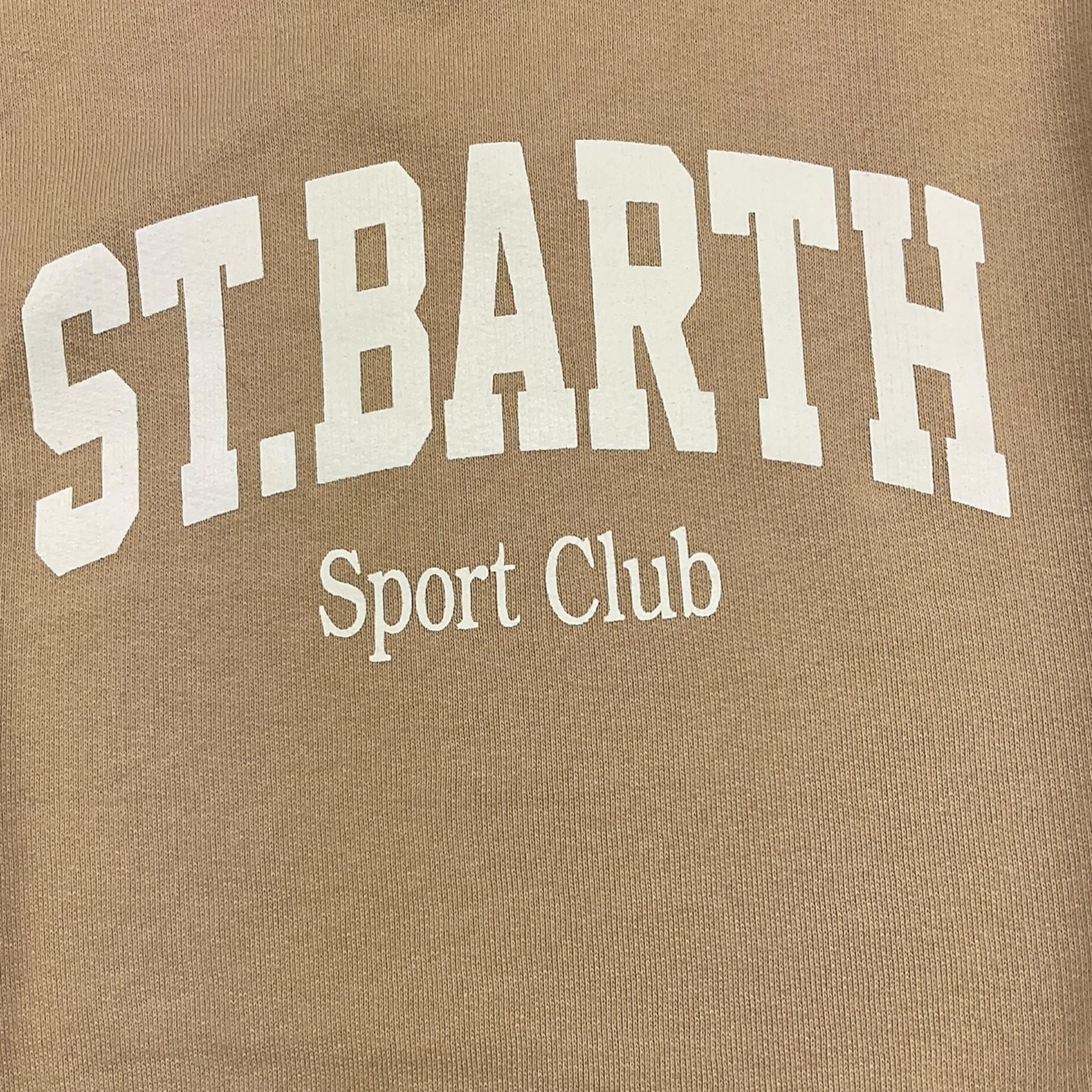 SAINT BARTH felpa girocollo tinta unita con stampa Beige per Bambina STB BEIGE SAINT BARTH 