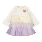 LIU JO abito manica lunga con tulle Panna per Neonata HF4057 PANNA LIU JO 