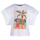 Fun &amp; Fun T-Shirt mit schlichtem Print in Weiß für Mädchen