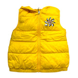 Moschino Giubbino Smanicato Tinta Unita con Zip per Bambino HMS054 GIALLO MOSCHINO 