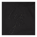 LIU JO felpa modello crop tinta unita con stampa Nero per Bambina GF4092X NERO LIU JO 