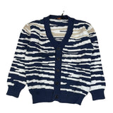 Missoni Zweifarbige Strickjacke mit blau/weißem Muster für Jungen