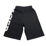 Iceberg Bermuda-Shorts in einfarbigem Trainingsanzug mit elastischer Taille in Schwarz für Jungen