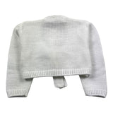 Little Bear – Einfarbiger Bolero mit weißer Schleife für Mädchen