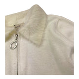 TWINSET cardigan tinta unita con zip Bianco per Bambina 242GJ3201 BIANCO TWINSET 