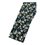 Monnalisa Leggins Tinta Unita Fantasia Floreale per Bambina 413410 NERO MONNALISA 