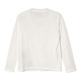 EMPORIO ARMANI shirt girocollo tinta unita con stampa Bianco per Bambino 6D4DJ444 BIANCO EMPORIO ARMANI 