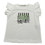 Liu Jo T-Shirt Girocollo Tinta Unita con Stampe per Neonata KA5084NX BIANCO LIU JO 