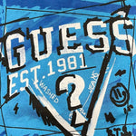 GUESS shirt girocollo tinta unita con stampa Cobalto per Bambino N4YI01K8HM4XXJ COBALTO GUESS 