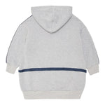 EMPORIO ARMANI abito felpa tinta unita con cappuccio e stampa Grigio per Bambina 6D3A06 GRIGIO EMPORIO ARMANI 