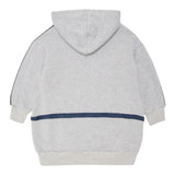 EMPORIO ARMANI abito felpa tinta unita con cappuccio e stampa Grigio per Bambina 6D3A06 GRIGIO EMPORIO ARMANI 
