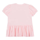 Moschino Abito Tinta Unita con Stampa per Neonata MDV0C7 ROSA MOSCHINO 