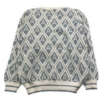 DANIELE ALESSANDRINI maglia girocollo tinta unita con fantasia rombi Bianco per Bambino 1291W00047XX BIANCO DANIELE ALESSANDRINI 