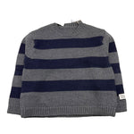 DOU DOU maglia girocollo fantasia a righe bicolore Grigio/blu per Bambino DV9P10 GRIGIO/BLU DOU DOU 