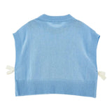 Philosophy Maglia Girocollo Tinta Unita con Logo per Bambina I9E308 AZZURRO PHILOSOPHY 